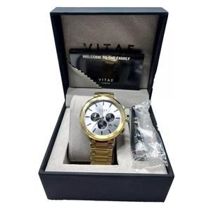 VITAE LONDON Men's Chronograph Gold-tone Stainless Bracelet Watch